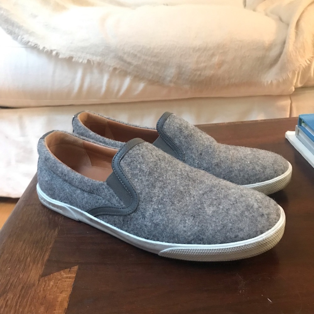 Jimmy Choo Grey Slip Ons